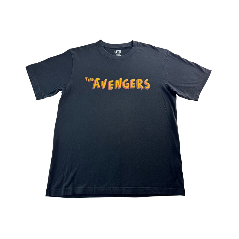 UNIQLO UT Marvel The Avengers Graphic T Shirt Black Mens Size‎ Medium